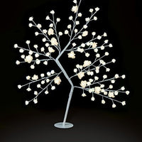 1.2m 120 Warm White LED Rose Flower Christmas Tree - PREMIER Premier