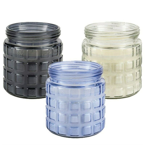 3 Pack of XL Premier Citronella Candle Lemongrass Scent 12x11cm Clear (CA183018) - Retail ABC - Branded Goods - Discount Prices
