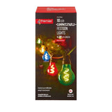 Decorative Garden Lights Christmas Multi-Coloured Spiral Festoon Connecting LED Garden Lights