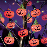 Halloween String Lights Pumpkin Lamp Light Up Indoor Outdoor Garden Party Decor Premier