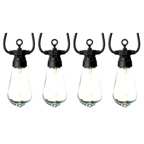 10 Outdoor Connectable Festoon Party Lights Cool White LED 4.5m Garden Xmas Premier