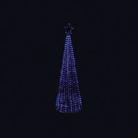 Premier 2.1M Black Pin Wire Pyramid Tree White Premier