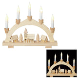 32cm Wooden Candlebridge Christmas Choir Village Scene with Warm White Lights - Retail ABC - Branded Goods - Discount Prices