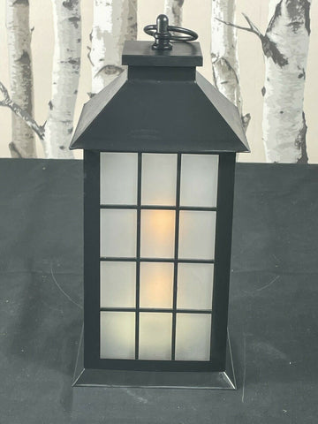 28cm Baterry Operated Flickering Fire Effect Lantern Warm Glowing LED Unbranded