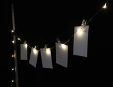 16 LED Hanging Photo Clip Peg Holder Fairy String Battery lights Party Wedding Unbranded