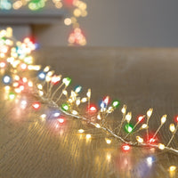 8.2M 1200 LED CHRISTMAS LIGHT DECORATION ULTRA BRIGHT CLUSTER MULTICOLOUR Premier