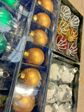 Premier Job Lot of 30 Boxed Intricate Traditional Christmas Xmas Tree Baubles - Retail ABC - Branded Goods - Discount Prices