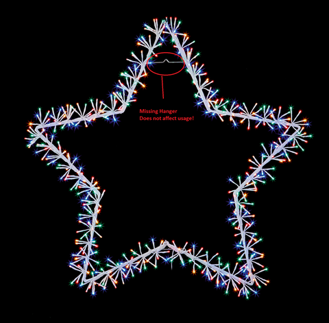 90cm Star Cluster Multi Coloured LEDs Christmas Outdoor Xmas Light Decoration - Retail ABC - Branded Goods - Discount Prices