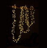 240 White LED Battery Operated Star Garden Outdoor Dewdrop Cluster Fairy Lights Star