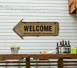 Vintage style Rustic Welcome Copper Pipe Sign - Welcome To Your Home BA161096 Longtide Co