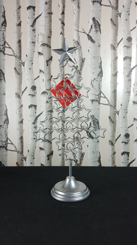 ""Premier Decorations 54cm Silver Christmas Tree Card Holder"" Premier