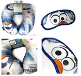 Frozen TCFR-ELSA-EM  Kids Long Flight Train Travel Cushion and Eye Mask - Blue - Retail ABC - Branded Goods - Discount Prices
