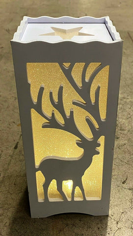 Premier Battery Operated Christmas 23cm Lit Silhouette Box Reindeer Night Light Premier