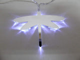 10 LED Mirror Dragonfly and Butterfly Lights - White Butterfly