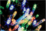 100 LEDs Supabrights Multi-Coloured Static Green Cable Christmas Lights - Retail ABC - Branded Goods - Discount Prices