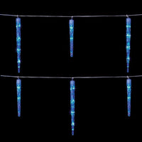 Premier Decorations 24 Chaser Icicles with 72 Blue LEDs Premier