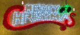 145 x 50cm Merry Christmas Tinsel Rope Light Multi LEDS House Garden Sign FAULTY - Retail ABC - Branded Goods - Discount Prices