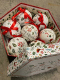 Premier 14 Stunning Tree Decorations Merry Christmas Baubles in Ideal Gift Box Premier