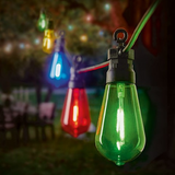 10 Outdoor Multifunction Festoon Party Lights Multi-coloured LED 4.5m Garden Premier