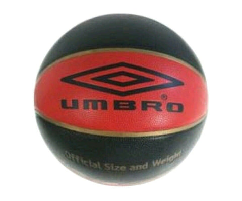UMBRO BASKETBALL DOMINATE - FULL SIZE 7 Black RED BASKET BALL Umbro