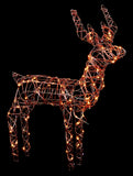 92cm Rattan Look Reindeer 63 Warm White LED Christmas Indoor Outdoor 10m cable - Retail ABC - Branded Goods - Discount Prices