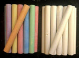 15 24 48 Piece Coloured Chalk Sticks Blackboard Pavement Kids School Dart Floor EGT