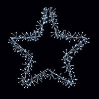 Premier Silver Star Cluster with 320 White LEDs Christmas Light - 90cm Premier