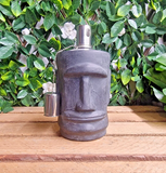 The Outdoor Living Company Oil Burner Statue MOAI TIKI Head Garden The Outdoor Living Company