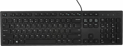 Dell Slim Soft Quiet Keys USB Keyboard KB216 Wired Black UK Layout KB216 Dell