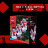 3 Pack Christmas Multicolour Disco Snowman Christmas Weather Pathway LED Lights Branded