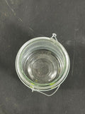 2 x 14 cm White Stripe Candle Holder With Steel Handler Dimensions H14 x Dia10cm Dimensions