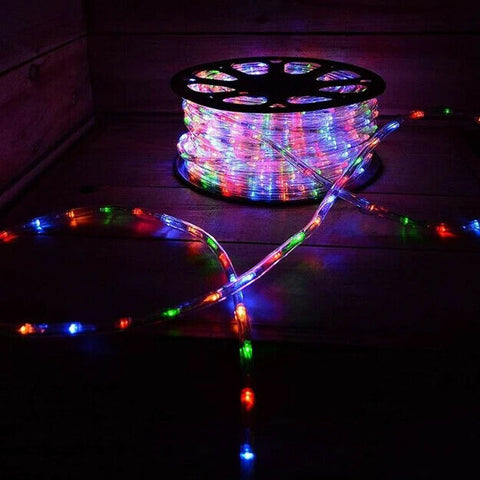 Premier 50m Multi Coloured Giant Multi Action LED Outdoor Rope Light on Reel - Retail ABC - Branded Goods - Discount Prices