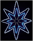 90cm Multi-action Star Rope Light White & Blue LED Christmas Xmas Decoration - Retail ABC - Branded Goods - Discount Prices