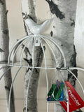 Premier 75cm White Bird Cage Card-Photo Holder Finch Bird Cage H75 x H40cm Premier