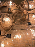 Premier 10 Jute Rope Light With Spiral G80 Bulb Warm White LEDS String Lights - Retail ABC - Branded Goods - Discount Prices