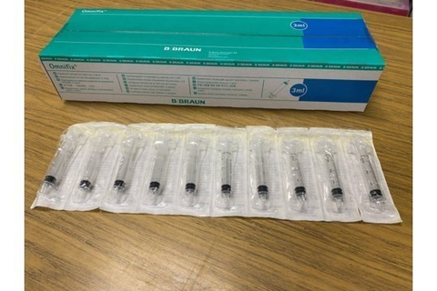 SEALED PACK OF 100 x Braun Omnifix Sterile Syringe Luer Slip 3ml B Braun Omnifix