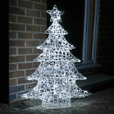 Premier 1m Lit Soft Acrylic Outdoor Christmas Tree 120 White LEDs Decoration - Retail ABC - Branded Goods - Discount Prices