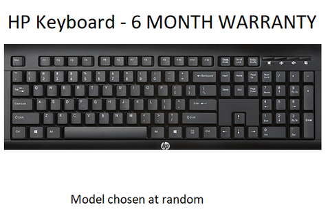 100% Original HP Wired USB Keyboard For Laptop PC Computer Desktop Qwerty UK Dell