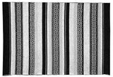 Outdoor Living Patio Rug Black Grey and White Babel Eco PET Rug Rever The Outdoor Living company