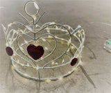 Premier Battery Operated Copper Wire Queen Red Jewelled LED Crown Decoration - Retail ABC - Branded Goods - Discount Prices