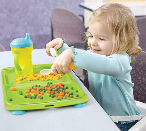 NEW Fisher Price Dishwasher Safe Foldable Suction Plate and Placemat Fisher-Price