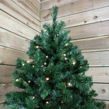 Premier 7ft Pre Lit Oregon Pine PVC Christmas tree Multi-Action Warm White LEDs Premier