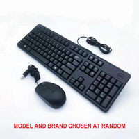 USB KEYBOARD AND MOUSE Combo Set Wired / UK  Qwerty / Black Colour Live4Gagdets