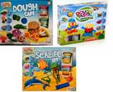 CHOOSE Kids Play Modelling Dough Moulding Set Shapes Moulds INCLUDES 3 + TUBS MTS