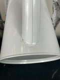 Metal Watering Can 5L Large Vintage Style Whitw With Gold Trim Accent With Fixed CAN