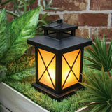 Battery Operated Flickering Flame Effect LED Lantern Light - Warm White Premier