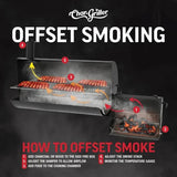 King- Griller - Offset Charcoal Smoker BBQ Char-Griller