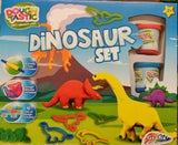 DINOSAUR Kids Play Modelling Dough Moulding Set Shapes Moulds Rolling Pin - Retail ABC - Branded Goods - Discount Prices