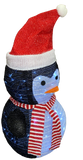 Premier 75cm Free Standing Battery Operated Light Up Xmas Penguin Decoration - Retail ABC - Branded Goods - Discount Prices