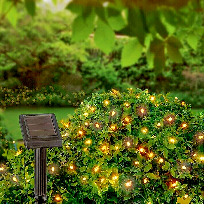 Solar garden lights with timer 2025